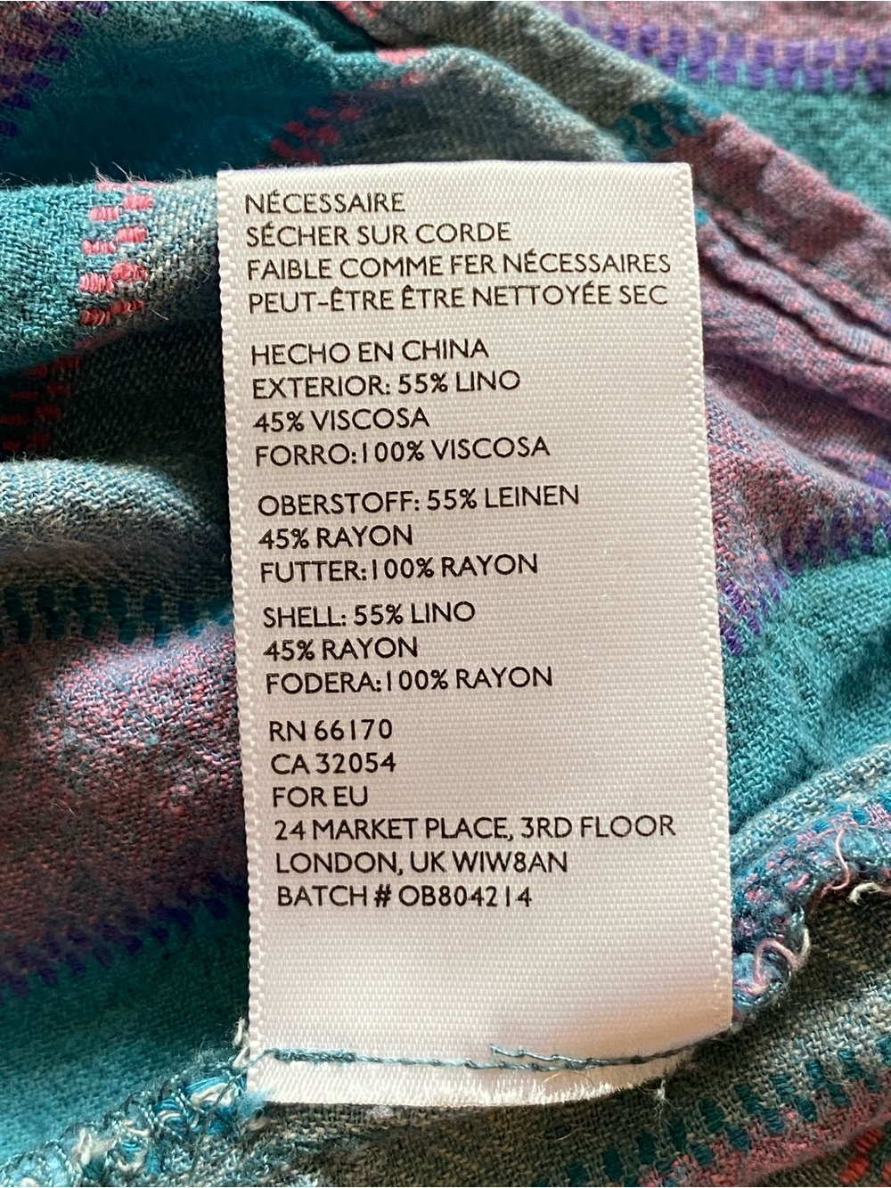 UO Betsey Linen Halter Midi Dress - Blue Motif - Picture 5 of 16